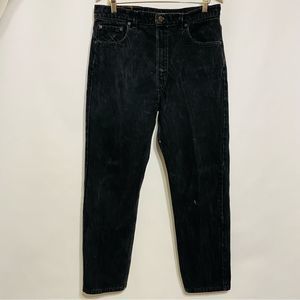 Levis Vintage Mens Black Regular Fit Straight Leg 505 Denim Jeans Size 36
